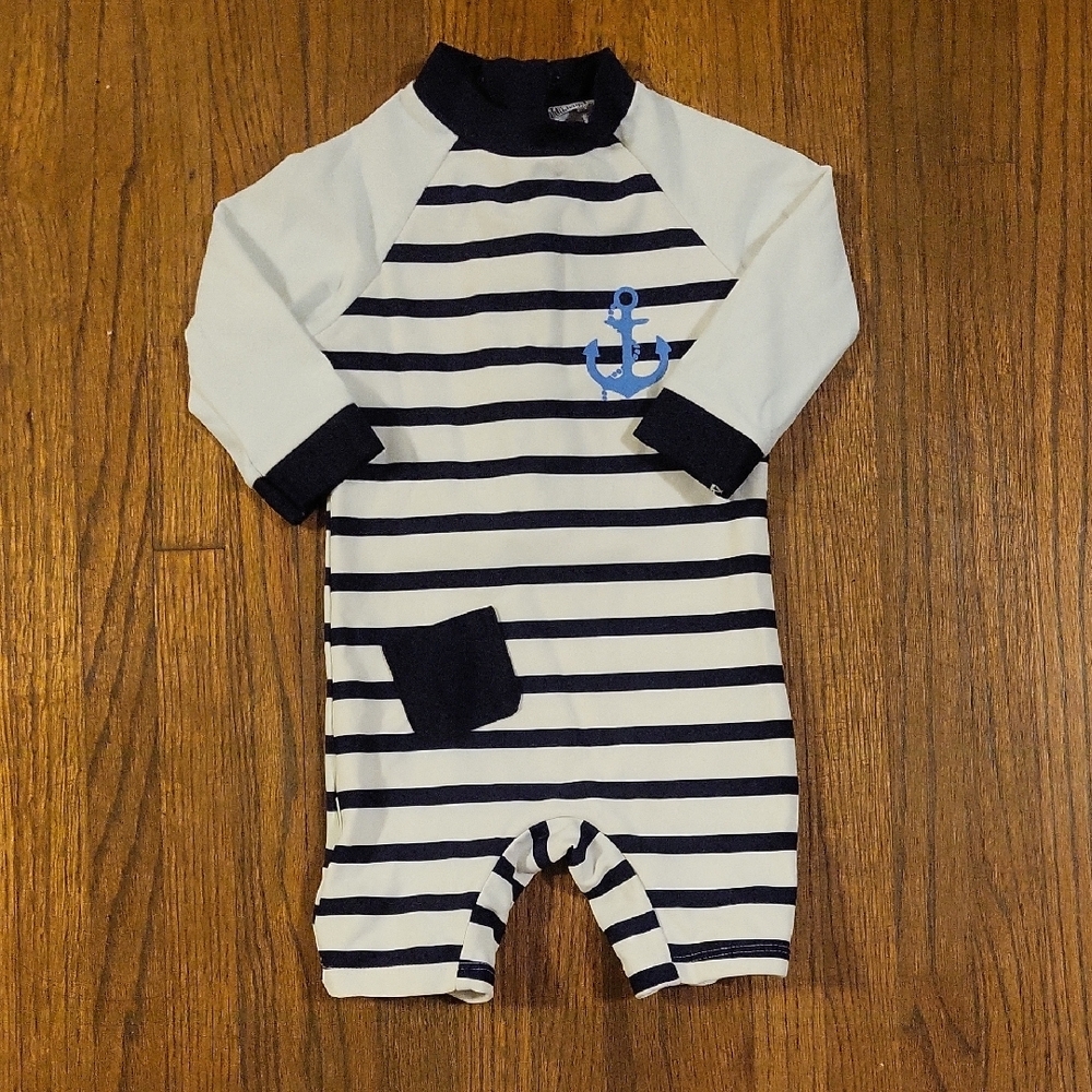 Nautical Striped Kids One Piece